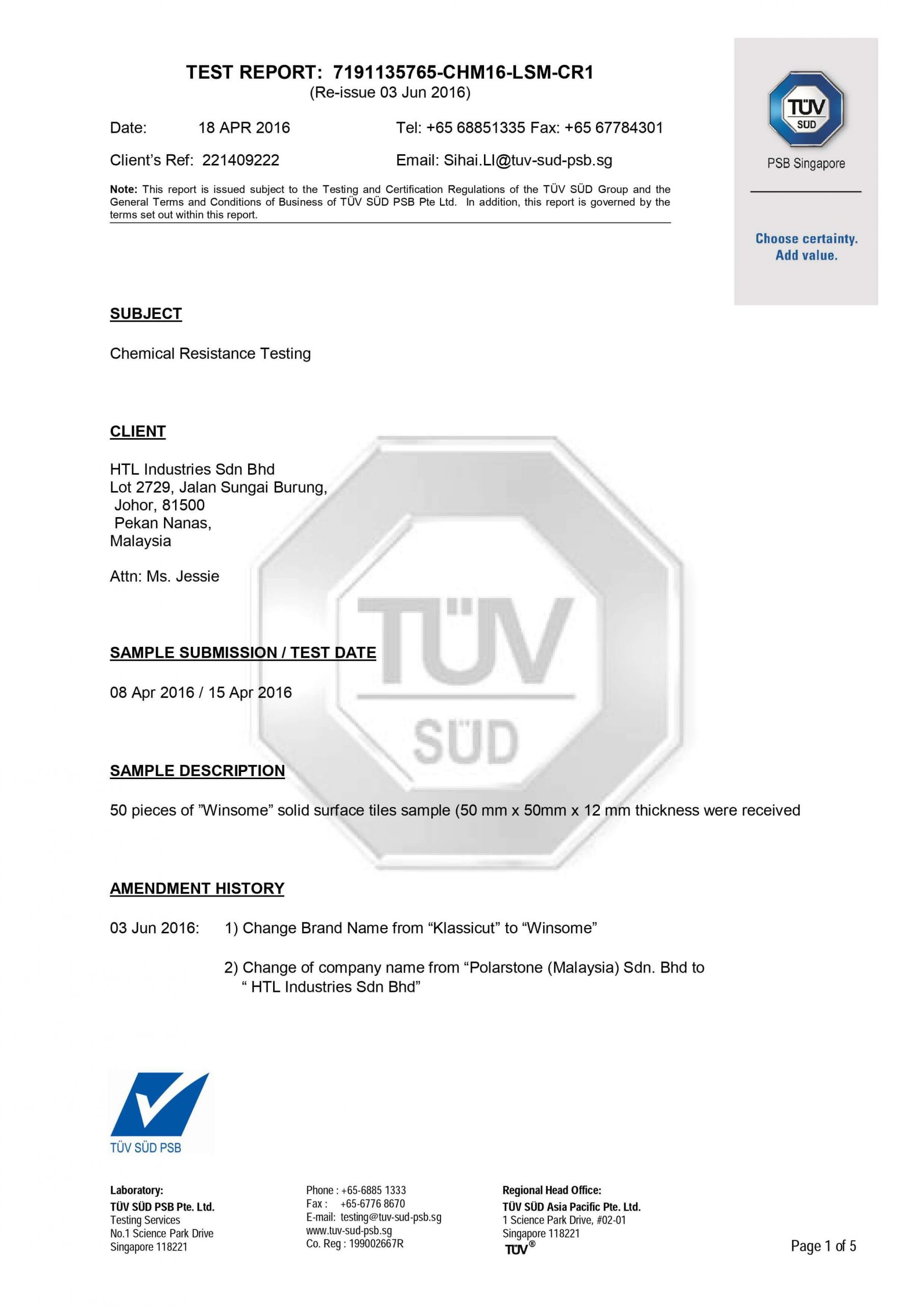 Klassicut certification